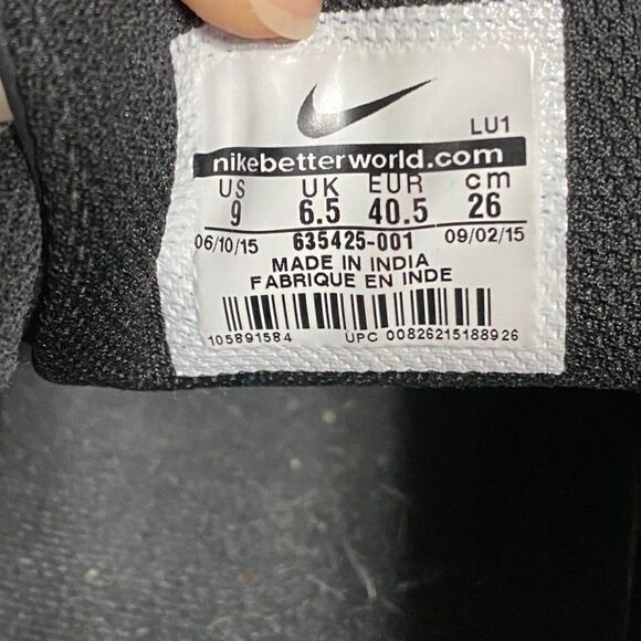 Nike men black/White ✔️court low tops leather casual shoes - Picture 6 of 6